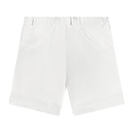 back view of white shorts