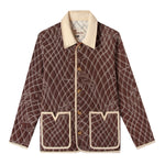 Tombolo brown quilted jacket