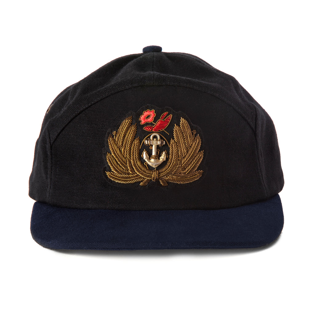 Navy and black cap