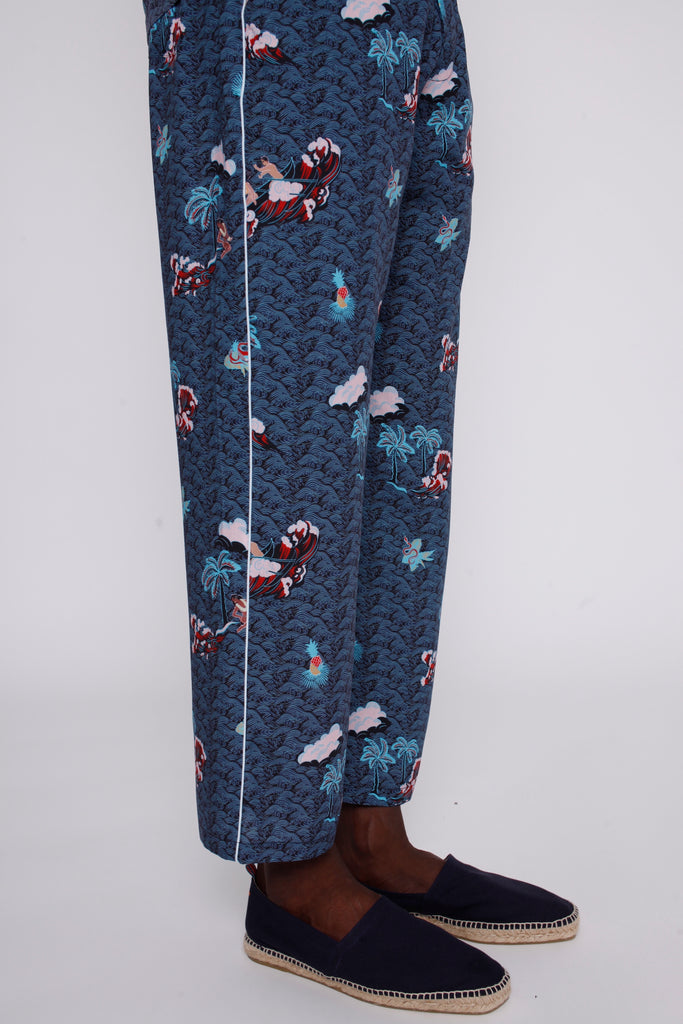 Close up of pants and espadrilles