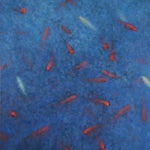 Rachel sard painting of koi fish