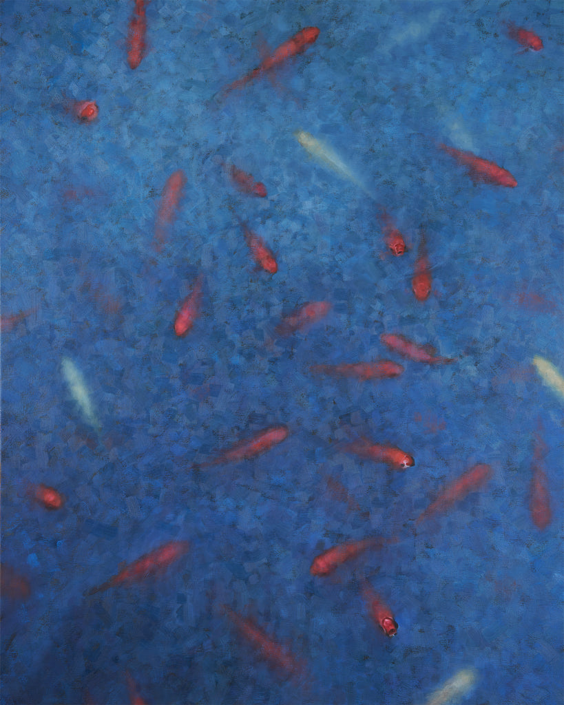Rachel sard painting of koi fish