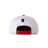 'Claws N' Roses' 7-Panel Souvenir Cap (White / Red)