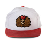 red brim cap