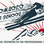 Digital view of Tombolo ski school official sponsor of no professional skiers tag
