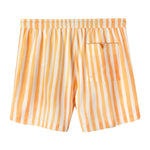 A pair of shorts with yellow and white stripes
