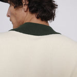 Back view of a male model in the sweater