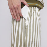 ‘Striper’ Swim Trunks (Green)