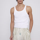 ‘Striper’ Swim Trunks (Green)