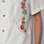 close up of cocktail embroidery