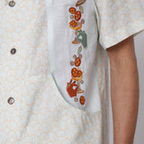 close up of cocktail embroidery
