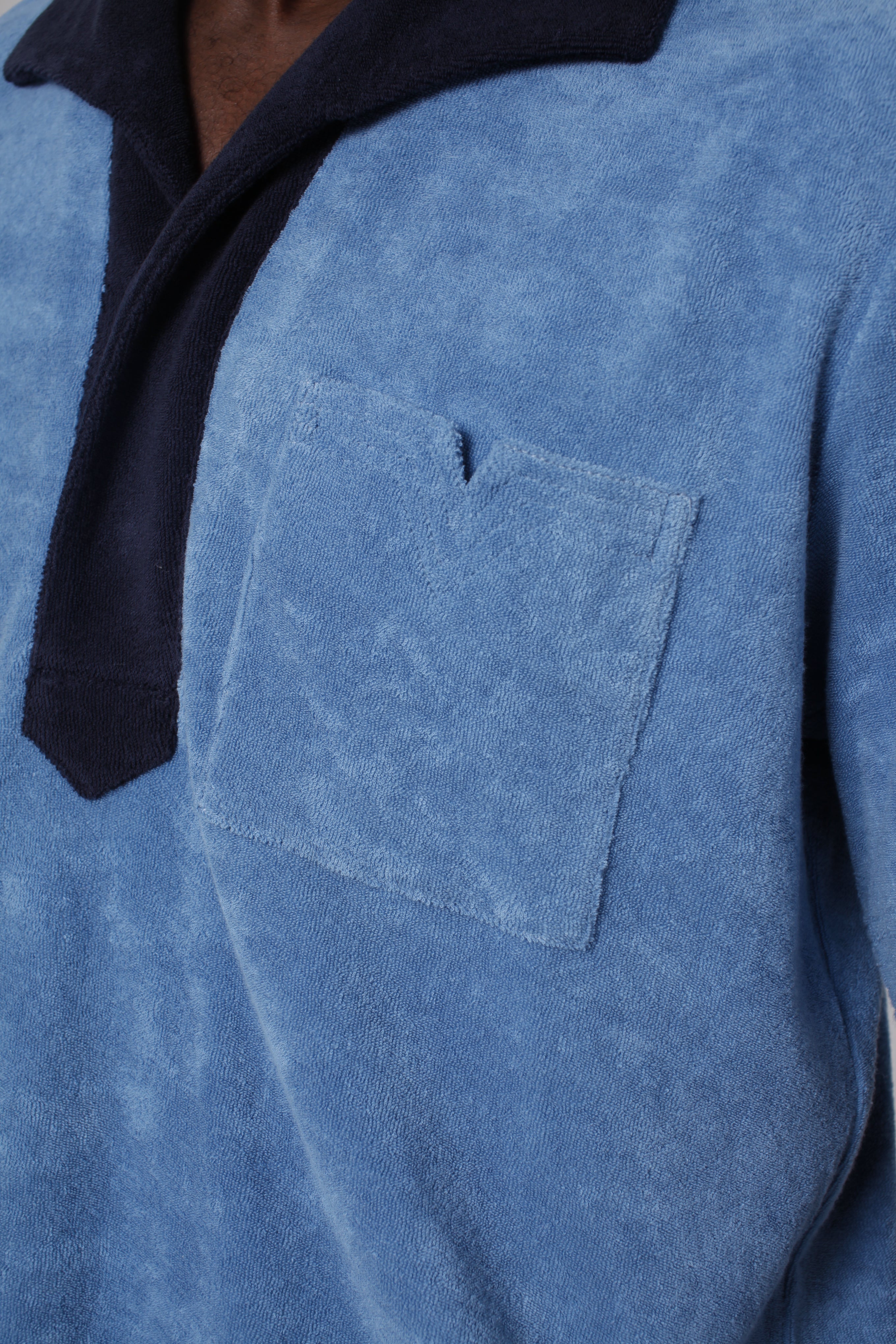 Close up of front shirt pocket