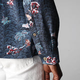 close up of sleeve button fastenings