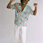 Male model dancing in the shirt