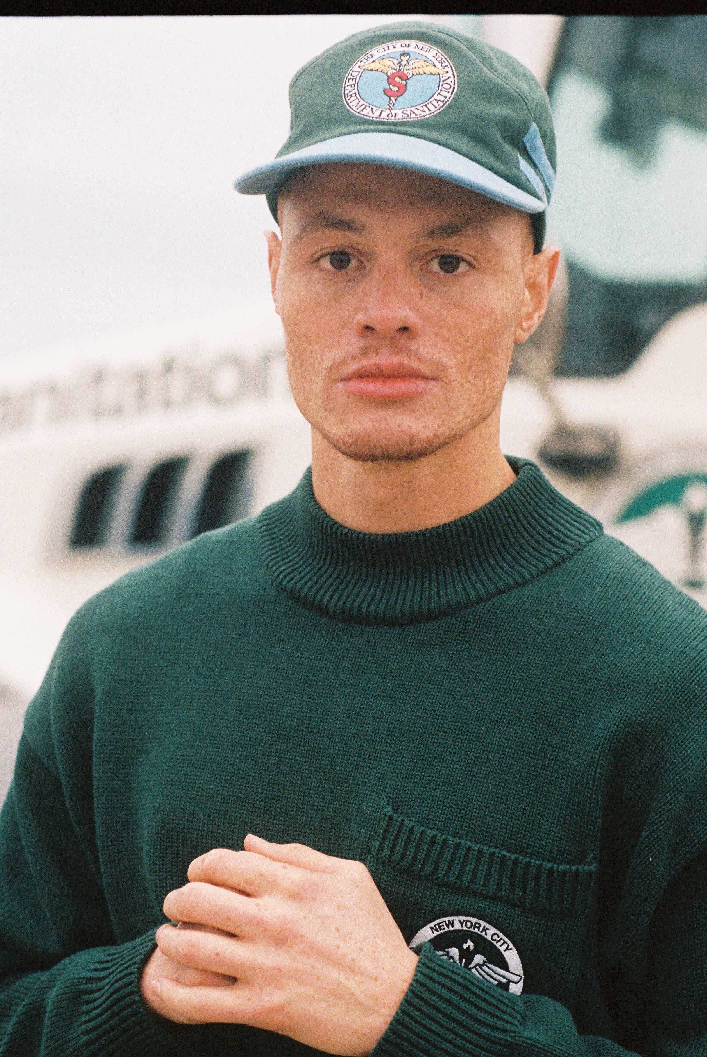Portrait of man in DSNY hat
