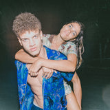 Tombolo's Lurking Jaguar in Blue: the swagger of Leonardo Dicaprio in Romeo + Juliet, but with a modernized original twist. 