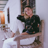 The ultimate blend of luxury pajamas and high fashion tropical shirts. Perfect for comfort. Perfect for a night out. Check out Tombolo's midnight snack print.