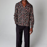 male model in shirt and black dress pants